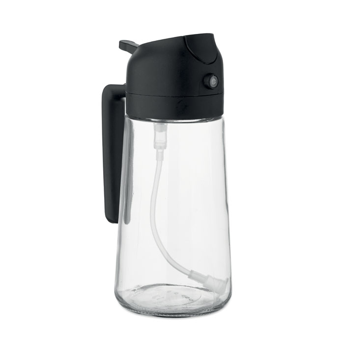 Vaporisateur d’huile publicitaire en verre 450 ml Dip Noir