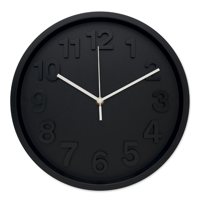 Horloge murale personnalisée à mouvement silencieux Muro Noir