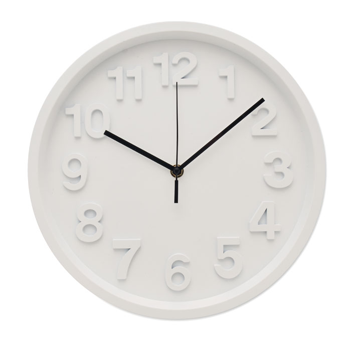 Horloge murale personnalisée à mouvement silencieux Muro Blanc