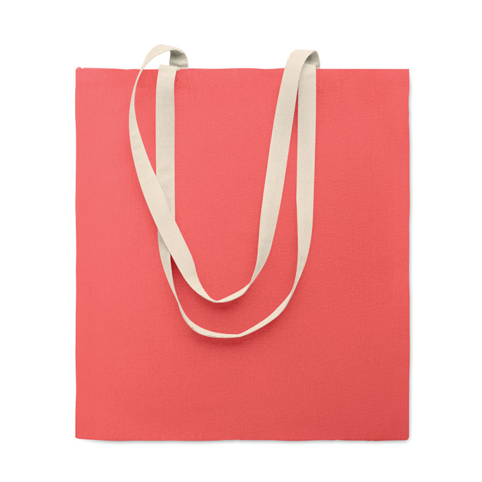 Sac shopping personnalisable en coton 140 g/m² Zevra Colour Fuchsia