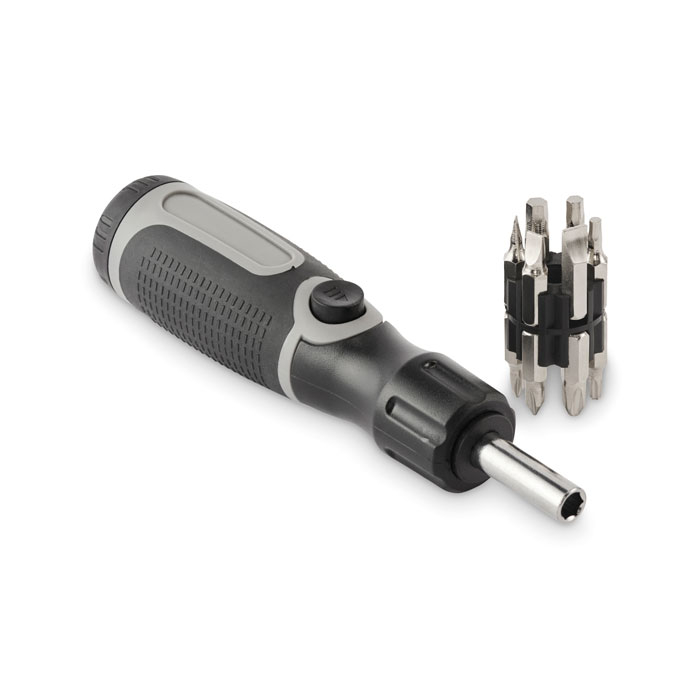 Tournevis multi-embouts personnalisé Bend Me Gris