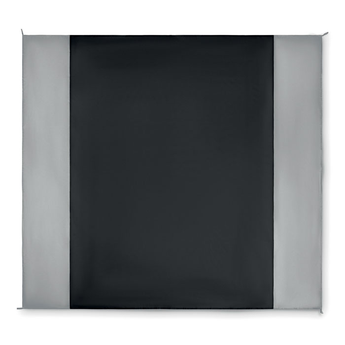 Grand tapis de plage en polyester à personnaliser Nosand Noir