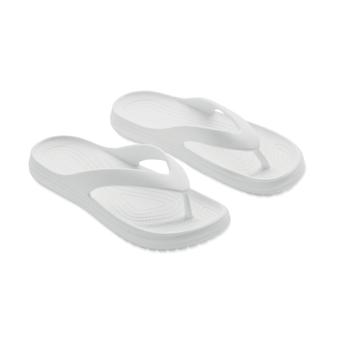 Paire de tongs en EVA à personnaliser taille 38/39 Evaslip Blanc