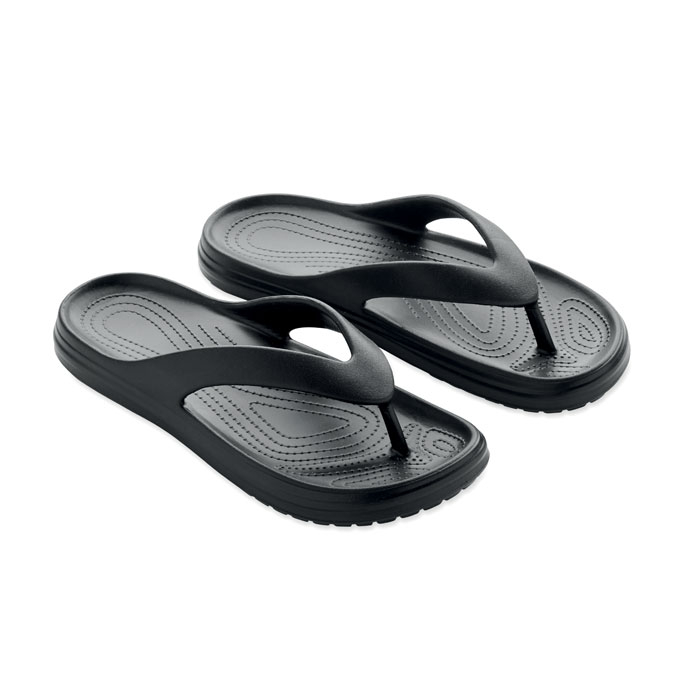 Tongs promotionnelles taille 40/41 en EVA Evaslip Noir