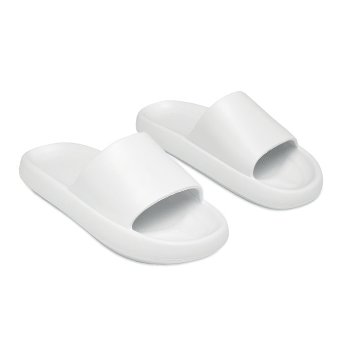 Claquettes publicitaires en EVA taille 40/41 Evaslide Blanc