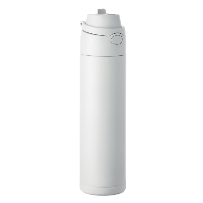 Gourde à personnaliser simple paroi 650 ml Toien One Blanc