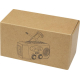Packaging en carton avec illustration de la radio, sans marquage visible. Packaging en carton avec illustration de la radio, sans marquage visible.