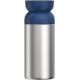 Mug isotherme avec partie supérieure bleue vue de face, sans personnalisation visible, marquage de branding apparent.