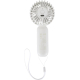 Ventilateur portable blanc vue arrière, sans marquage visible.