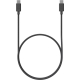 Câble USB-C présenté enroulé vue complète, sans marquage visible.