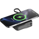 Chargeur en situation de recharge sans fil avec smartphone posé dessus, sans personnalisation visible.