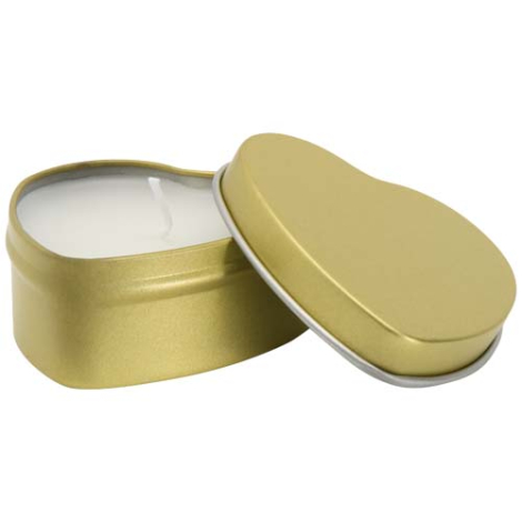 Bougie cœur vanille promotionnelle Blissful