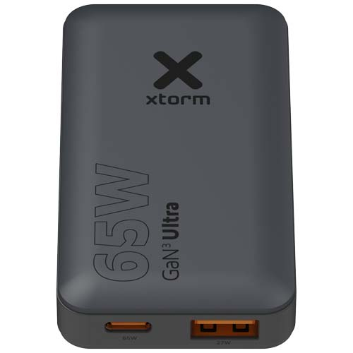 Chargeur rapide 65 W personnalisé avec kit voyage Xtorm Noir