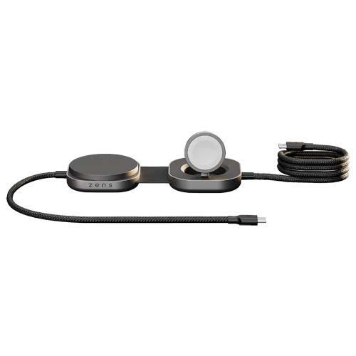 Câble USB-C promotionnel 3-en-1 140 W Zens Pro 3 Noir