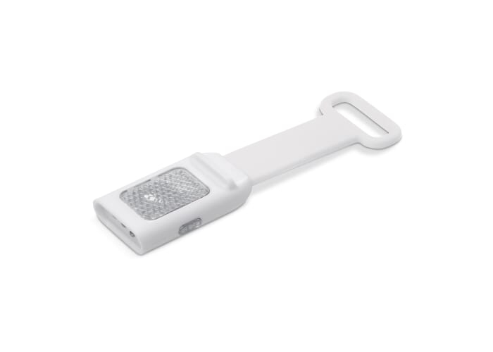 Lampe de vélo publicitaire rechargeable Blanc