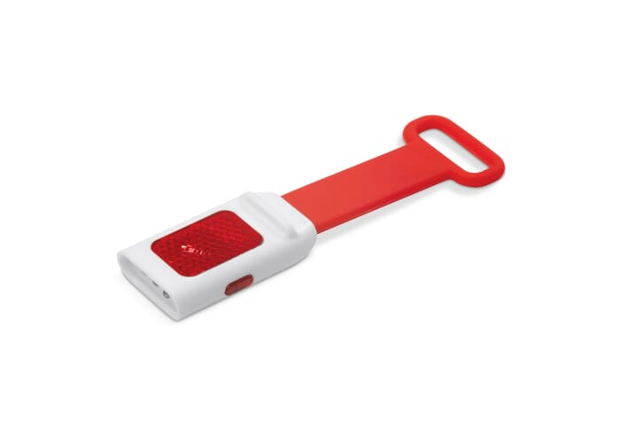 Lampe de vélo publicitaire rechargeable Rouge