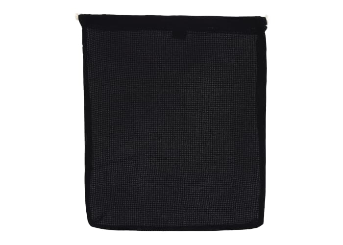Grand pochon filet personnalisé 40x45cm coton 140g Noir