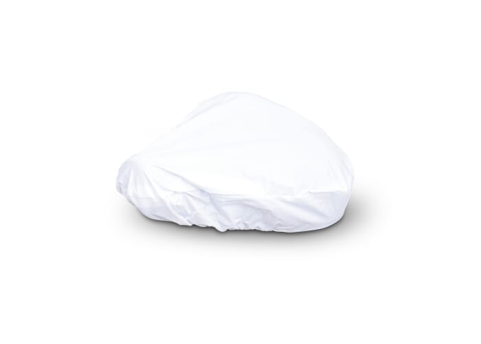 Protège-selle publicitaire en R-PET Blanc