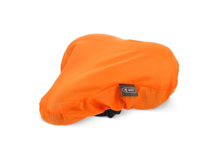 Protège-selle publicitaire en R-PET Orange