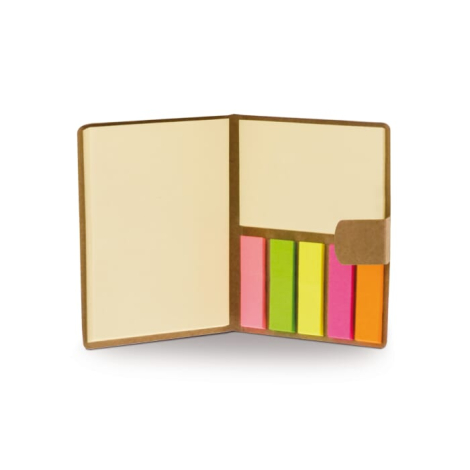 Carnet publicitaire Eco avec marque pages