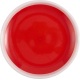 Vue de dessus d’un disque rouge sans personnalisation apparente Vue de dessus d’un disque rouge sans personnalisation apparente