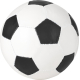 Ballon de football vu de face sans personnalisation apparente sur la surface