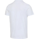T-shirt unisexe blanc à manches courtes présenté de dos, sans marquage visible