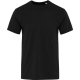 T-shirt unisexe noir à manches courtes présenté de face, sans personnalisation visible