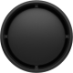 Vue supérieure d’un couvercle noir avec ouvertures réparties sur le contour, sans personnalisation apparente