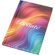 Carnet A5 à couverture rigide entièrement imprimée avec personnalisation visible sur la couverture