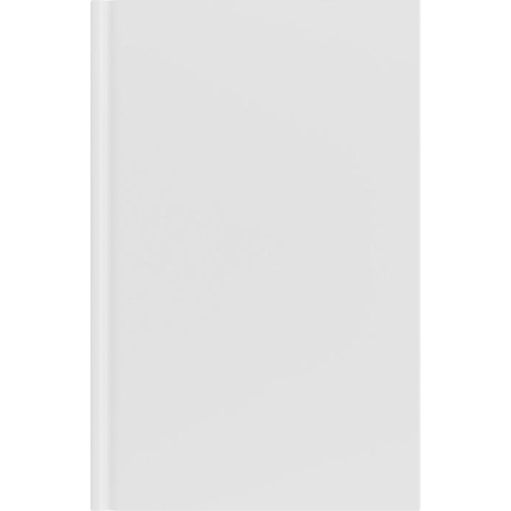 Vue de profil d’un carnet A5 montrant tranche et couverture rigide, sans personnalisation apparente