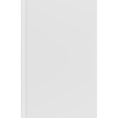 Vue de profil d’un carnet A5 avec tranche et couverture mate, sans personnalisation apparente