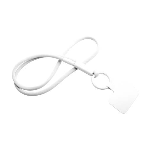 Lanyard porte-téléphone promotionnel Tubyard Blanc