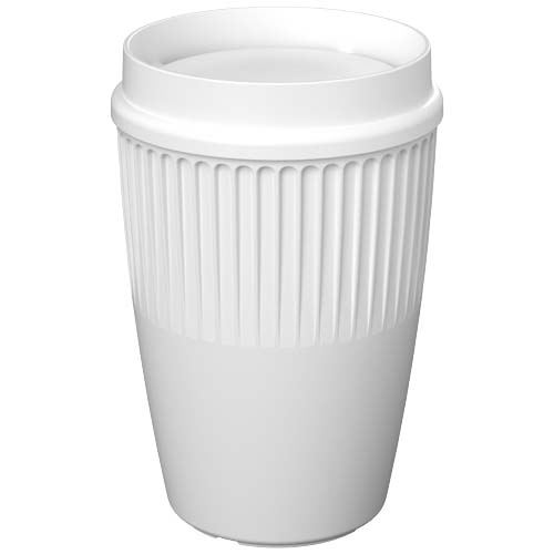 Gobelet 360° promotionnel 350 ml Cirrus POP Blanc