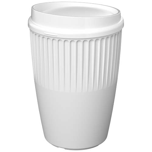 Gobelet à couvercle personnalisé 350 ml Cirrus POP Blanc