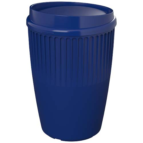 Gobelet à couvercle personnalisé 350 ml Cirrus POP Bleu