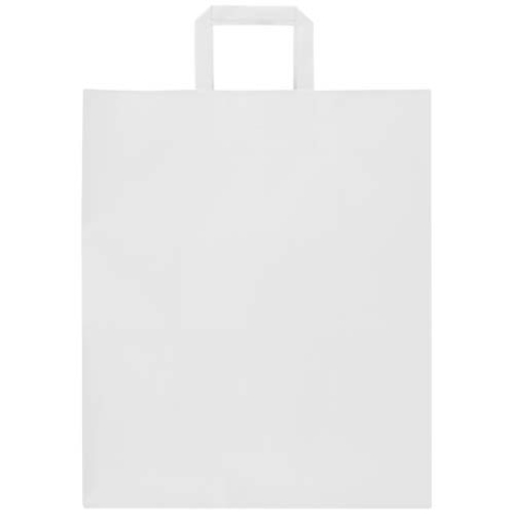 Sac de distribution kraft personnalisable poignées plates