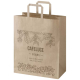Sac de distribution kraft personnalisable poignées plates