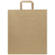 Sac de distribution kraft personnalisable poignées plates