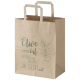 Sac kraft à personnaliser avec poignées plates