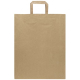 Sac kraft à personnaliser avec poignées plates