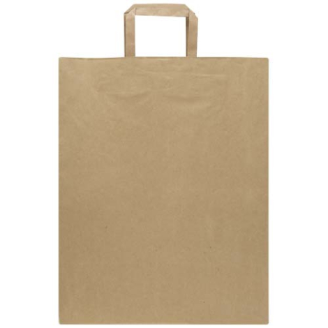 Sac kraft à personnaliser avec poignées plates