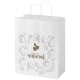 Sac papier kraft personnalisé avec poignées torsadées Sac papier kraft personnalisé avec poignées torsadées