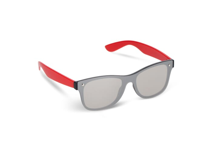 Lunettes promotionnelles miroir UV400 Justin R-PC Rouge