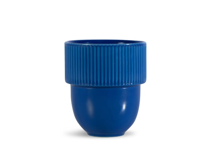 Mug personnalisable en grès 270 ml Sagaform Inka Bleu