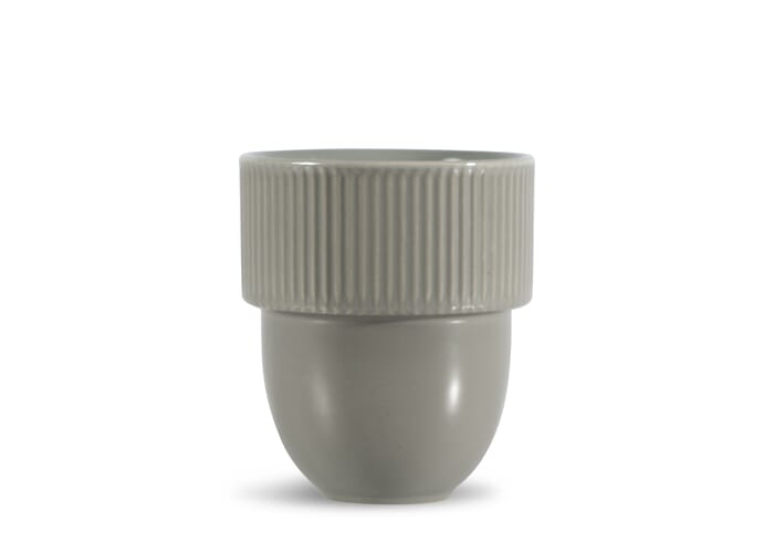 Mug personnalisable en grès 270 ml Sagaform Inka Gris