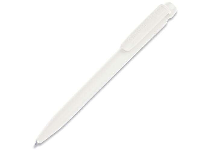 Stylo bille publicitaire biodégradable - Vegetal Pen Clear Blanc