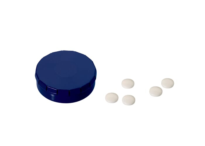 Distributeur de bonbons publicitaire Bleu