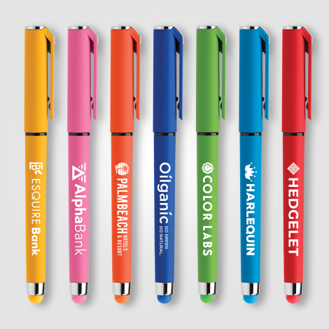 Stylo gel promotionnel fonction stylet - Islander Softy