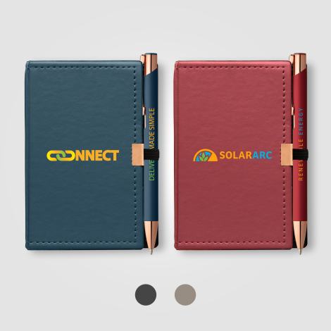 Carnet publicitaire avec stylo - Crosby Rose Gold